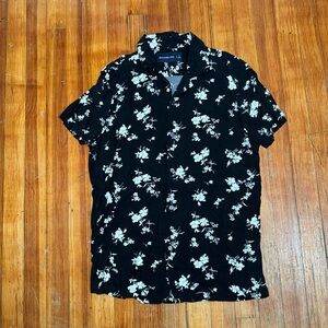 Abercrombie Floral Black Shirt